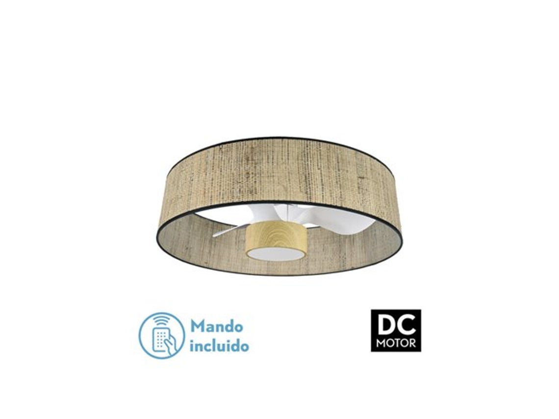 Ventilador DC 24W Natasha Cañizo/Blanco FABRILAMP
