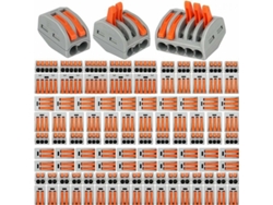 110 Conectores Eléctricos Compactos, Bloques De Conectores, 55 De 2 Puertos / 45 De 3 Puertos / 10 De 5 Puertos.