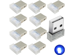 10 Mini Bombillas Usb Azules De 5 V, Para Coche/teclado/escritorio