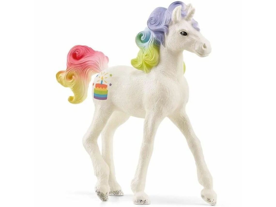 Figura de Jugar SCHLEICH Unicornio Collectible Unicorn Rainbow Cake (Edad Mínima Recomendada: 3 años)