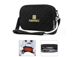 Bolsa térmica Haweel Hwl2133, calentamiento rápido, 4 modos de temporizador, temperatura ajustable, USB, bandolera, bolso de mano