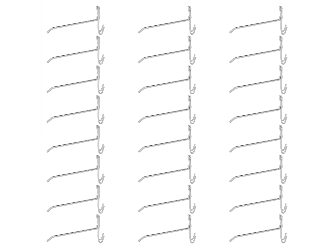 30 Ganchos De Hierro Para Estantes De Supermercados Y Joyerías, 3,5 Mm, 15 Cm.
