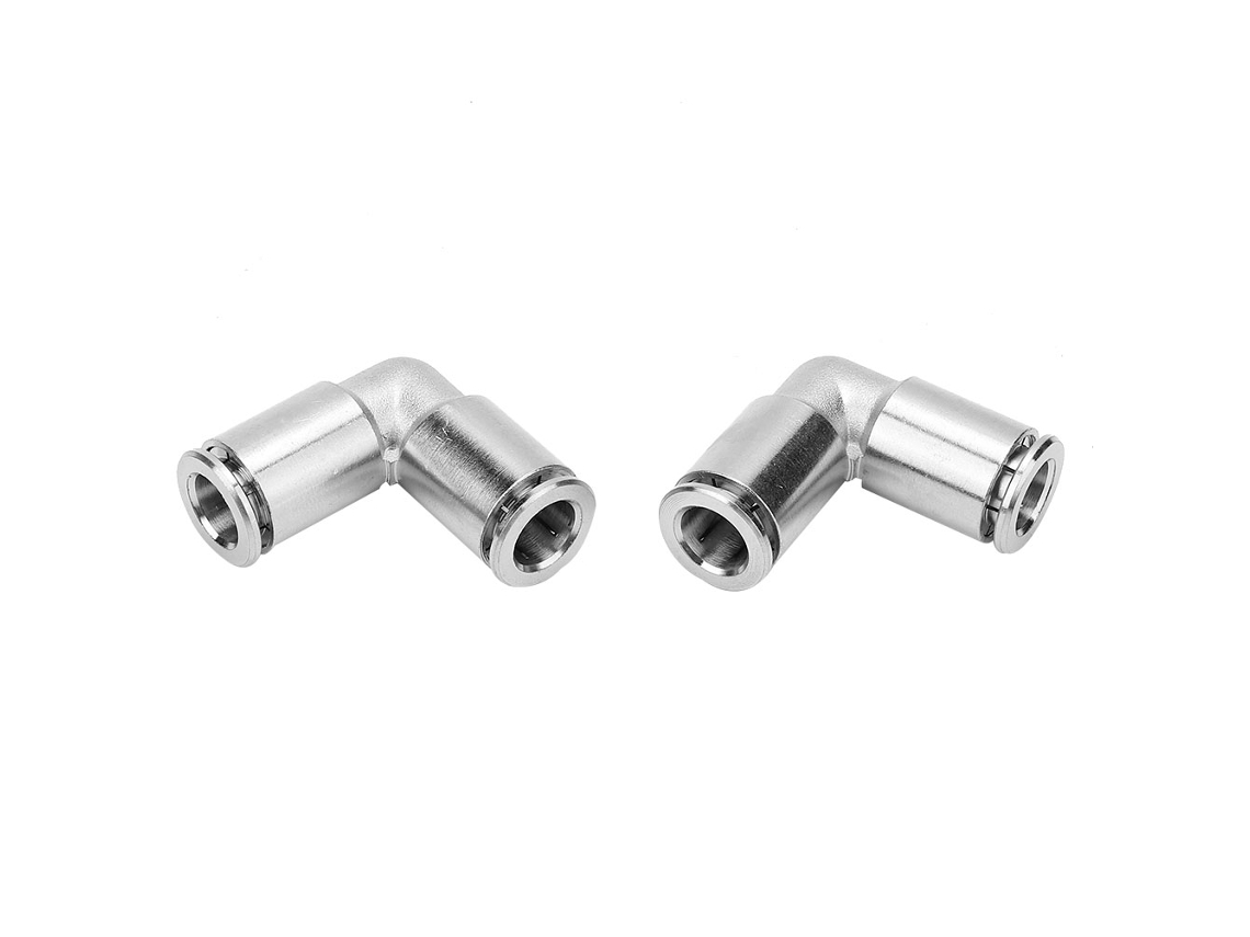 Piezas De Codo De 90 Grados De Conexión Rápida Para Manguera Neumática De Aire, Acero Y Cobre De 8 Mm