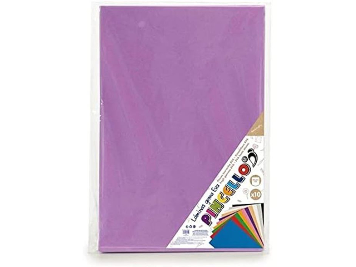 Goma Eva Violeta Papel Pincel (65 X 0,2 X 45 Cm) (10 Piezas)
