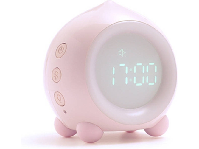 Despertador WJS Multifunción con Bluetooth (Rosa)