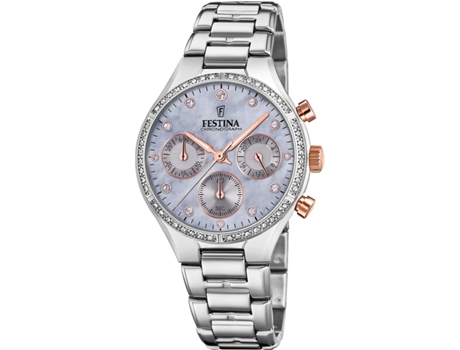Reloj para Mujer Plata Acero Inoxidable Boyfriend Chronograph F20401/3 FESTINA