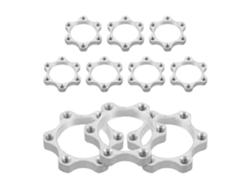 Juego de 10 adaptadores para freno de disco de bicicleta, 34 mm, aleación de aluminio.