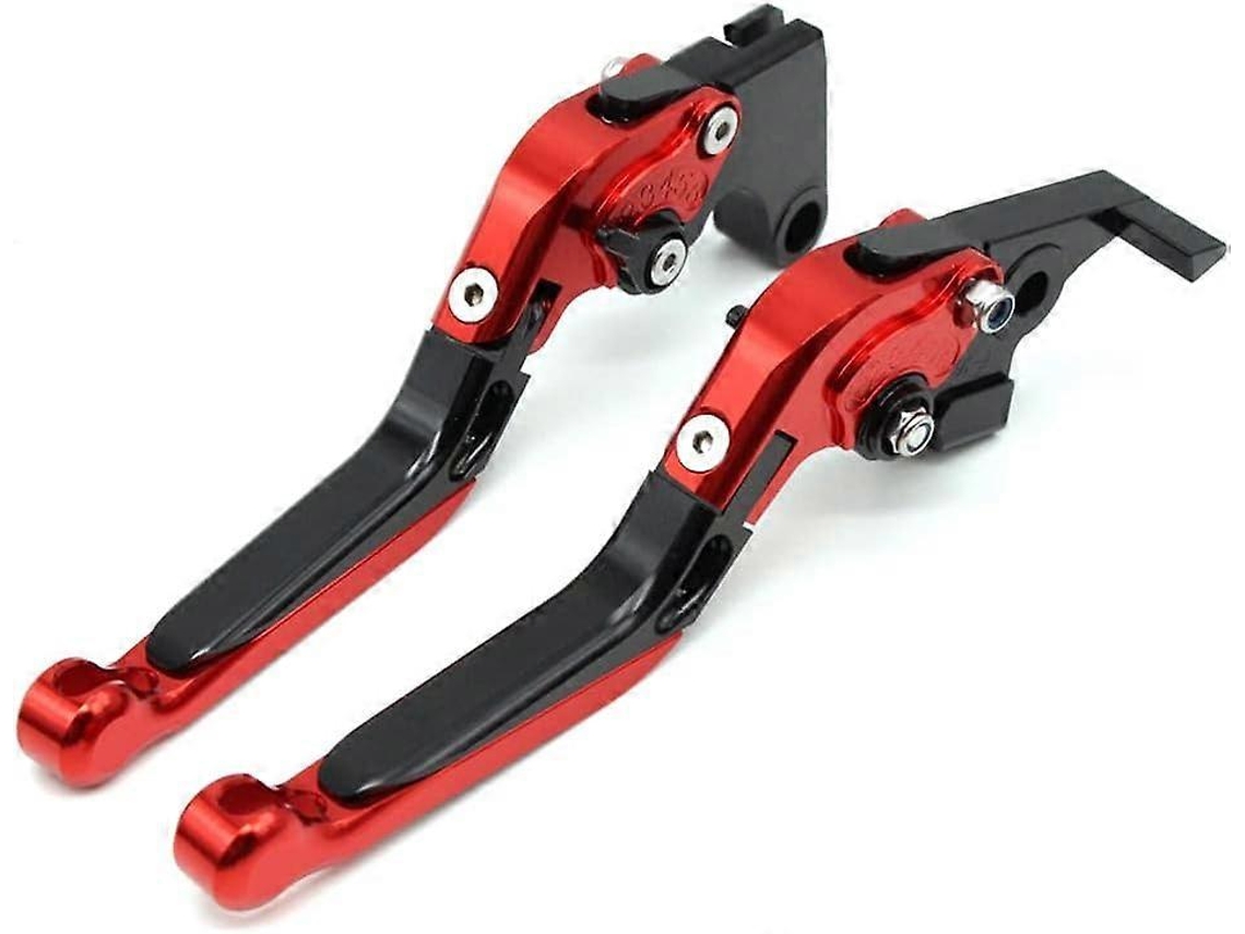 Manivela de freno y embrague plegable, extensible y ajustable para Benelli TNT125 TMT135 2017-2022 (plata)