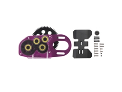 Caja De Cambios 2low Con Motor Para Coche Rc Scx10 Ii Iii Capra 1/10 Ligero Morado