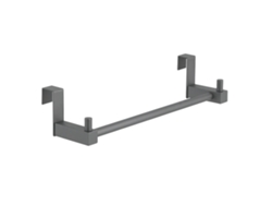 Toallero de 36 cm sin taladrar en acabado gun metal fabricado en acero inoxidable Kibath
