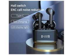 Auriculares inalámbricos con indicador de carga Led, auriculares Bluetooth 60H con estéreo Hifi impermeables, auriculares Bluetooth para YEMAESRE
