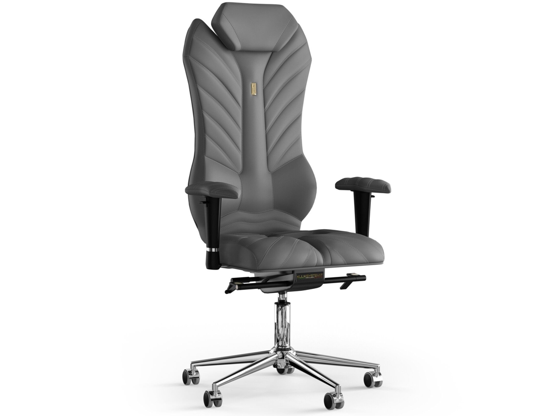 Silla de Oficina KULIK Monarch PU Cuero (Cinzento -130x50x50cm)