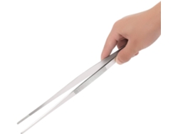 Pinzas quirúrgicas de precisión de acero inoxidable de 11,8 pulgadas, compactas y portátiles, con diseño ergonómico para un manejo cómodo.