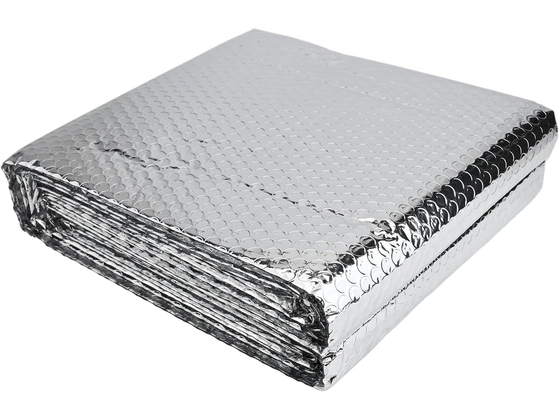 Lámina Reflectante De Aluminio De Doble Cara De 5 X 60 Mm Para Radiador - M X Cm -