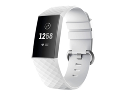 Pulseira De Silicone Para Fitbit Charge 3 Smartwatch, Bracelete Esportivo Ajustável Com Fecho De Aço Inoxidável