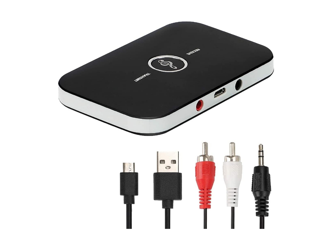 Transmisor Receptor Bluetooth 5.0 para TV, PC, Auriculares con Adaptador RCA y Auxiliar de 3,5 mm Chaberlu