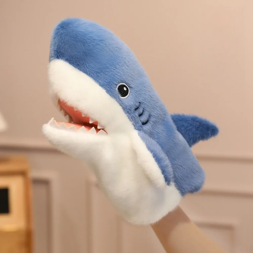Marioneta De Mano De Dedo Con Forma De Tiburón, Muñeco Interactivo Suave Para Contar Cuentos Con Dedos, Ideal Para La Educación Infantil.