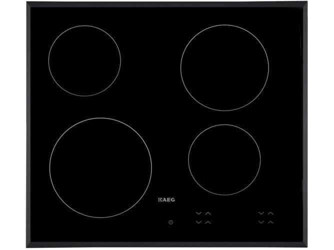 Placa de Vitrocerámica AEG HK624000FB (Eléctrica - 59 cm - Negro)