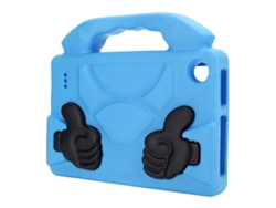 Funda protectora anticaídas para tableta, amortiguadora, accesorio para computadora, azul claro y dorado