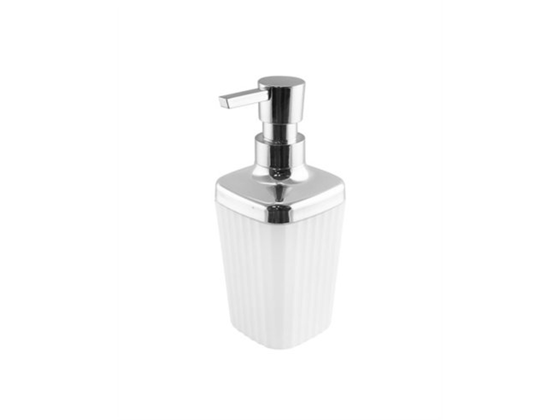 Juego de baño de 6 piezas con acabado cromado blanco