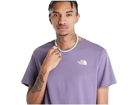 Camiseta de Hombre THE NORTH FACE Corta Morado (XS)