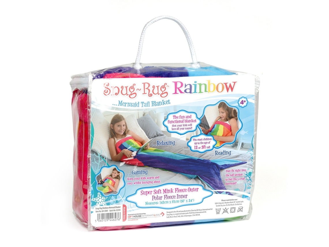 Snugrug Rainbow Mermaid Tail - Manta Para Niños, Regalo Para Niños