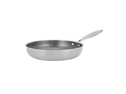Sartén antiadherente, acero inoxidable 410, diseño liviano, calentamiento uniforme, 32 cm OEM