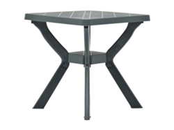 Mesa de bistró de plástico verde de 70 x 70 x 72 cm, DKD HOME DECOR