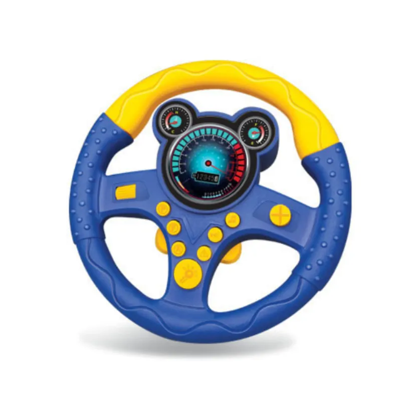 Volante Juguete Chrui Con Simulación De Conducción Y Efectos De Sonido (azul)