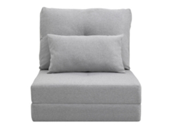 Cadeira De Piso, Colchão Dobrável, Tapete De Descanso, Design 2 Em 1, Almofada Removível, 60 X 80 X 56 Cm, Cinza