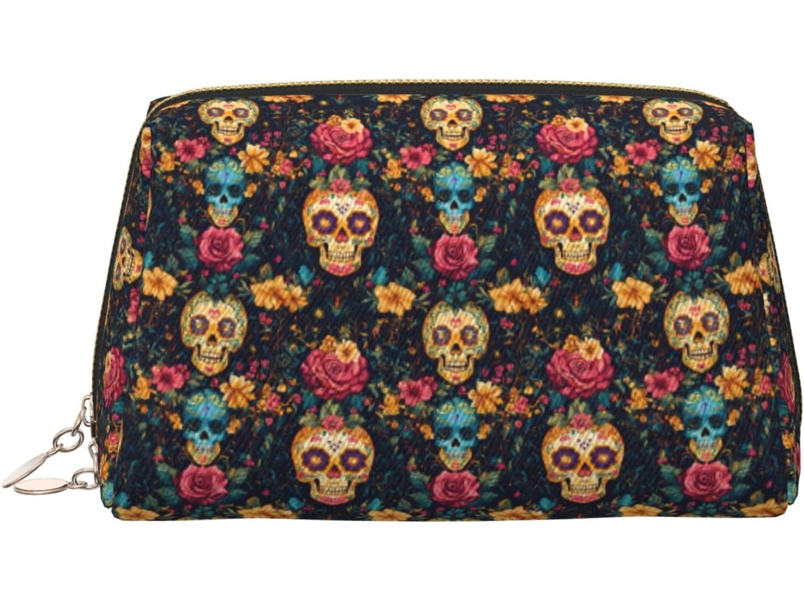 Neceser De Viaje Cuero Organizador Para Mujer Diseño Estampado Vacaciones