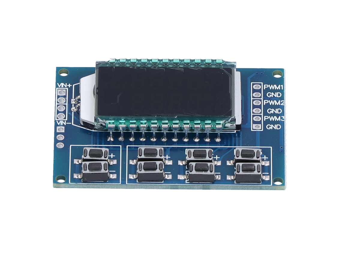 Generador De Señal Pwm De 3 Canales Con Frecuencia, Ciclo De Trabajo Y Módulo De Onda Cuadrada Ajustables.