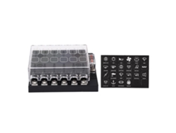Panel De Fusibles Tipo Cuchilla, Caja Impermeable De Fácil Identificación, 12-36 V Cc, Cubierta Para Barco (12 Vías)