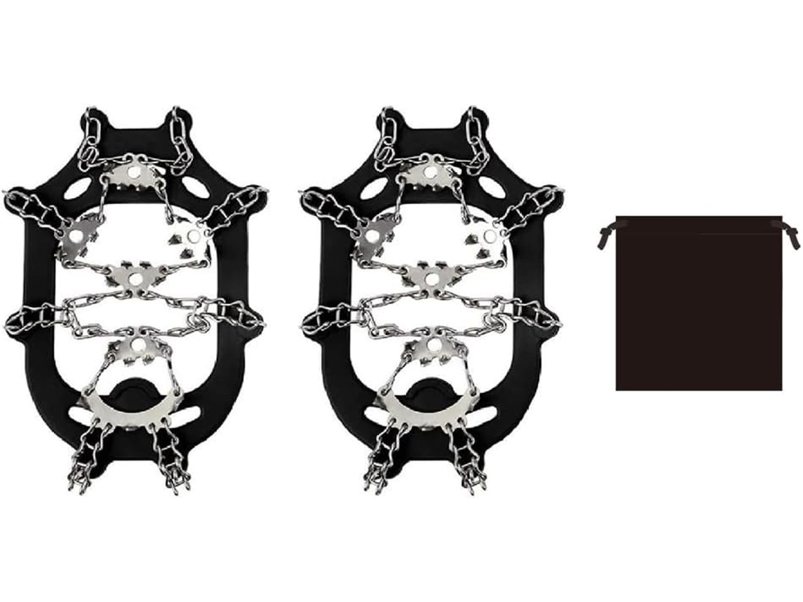 Cubrezapatos Antideslizantes De Acero Inoxidable Soldado 201 Con 28 Dientes Para Uso En Exteriores, Hielo Y