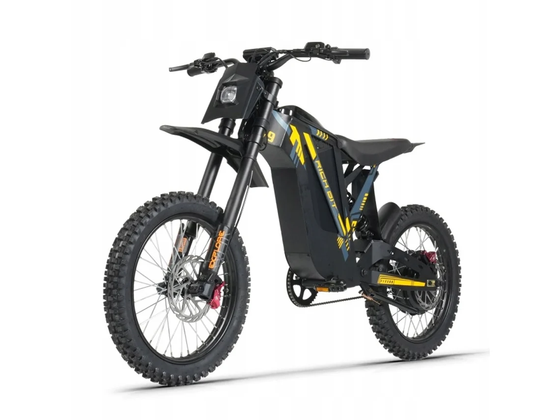 Bicicleta Eléctrica Rich Bit V9 Ultra De 2500 W, 48 V, 20 Ah, 63 Km/h, 17 Pulgadas.