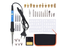 Kit de grabado en madera con lápiz de pirograbado ajustable de 200 a 450 ℃ para principiantes.