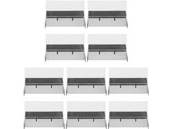 Cajas Para Casetes Retro, Juego De 10 Estuches De Plástico Transparente, Diseño Elegante Para Almacenamiento.