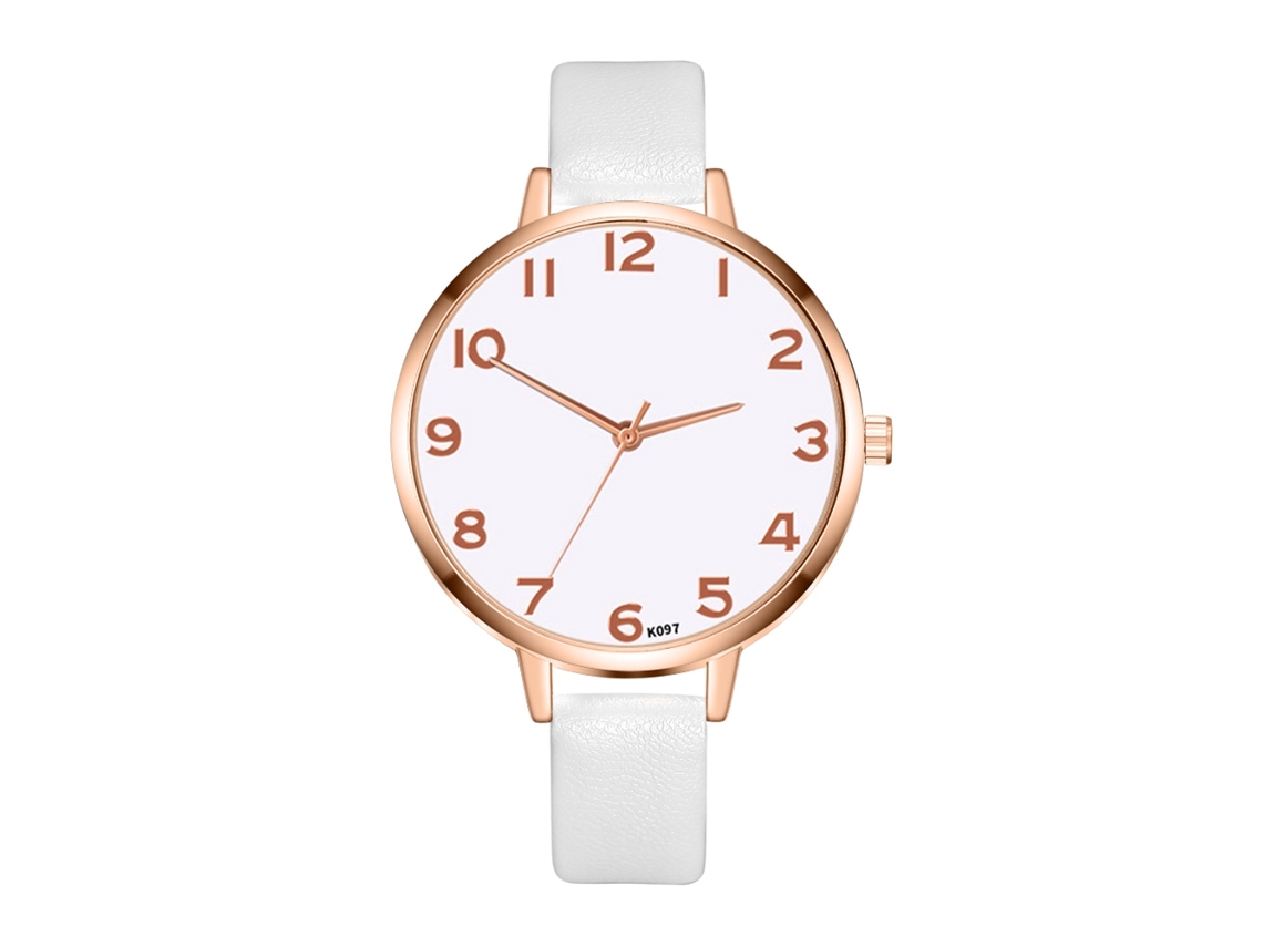 Reloj De Pulsera Analógico De Cuarzo Duradero Para Mujer, Estilo Casual Y De Moda, Color Rojo Y Rosa, Zhoulianfa