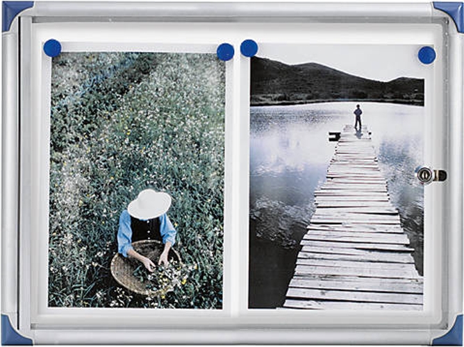 Vitrina NOBO (320x450x11mm - Aluminio - Magnético: Sí)