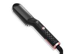 Cepillo alisador de pelo con calefacción PTC, peine para el cuidado personal, suave, para hombres, antiestático, esponjoso y liso, para barba, tienda Jinyubo