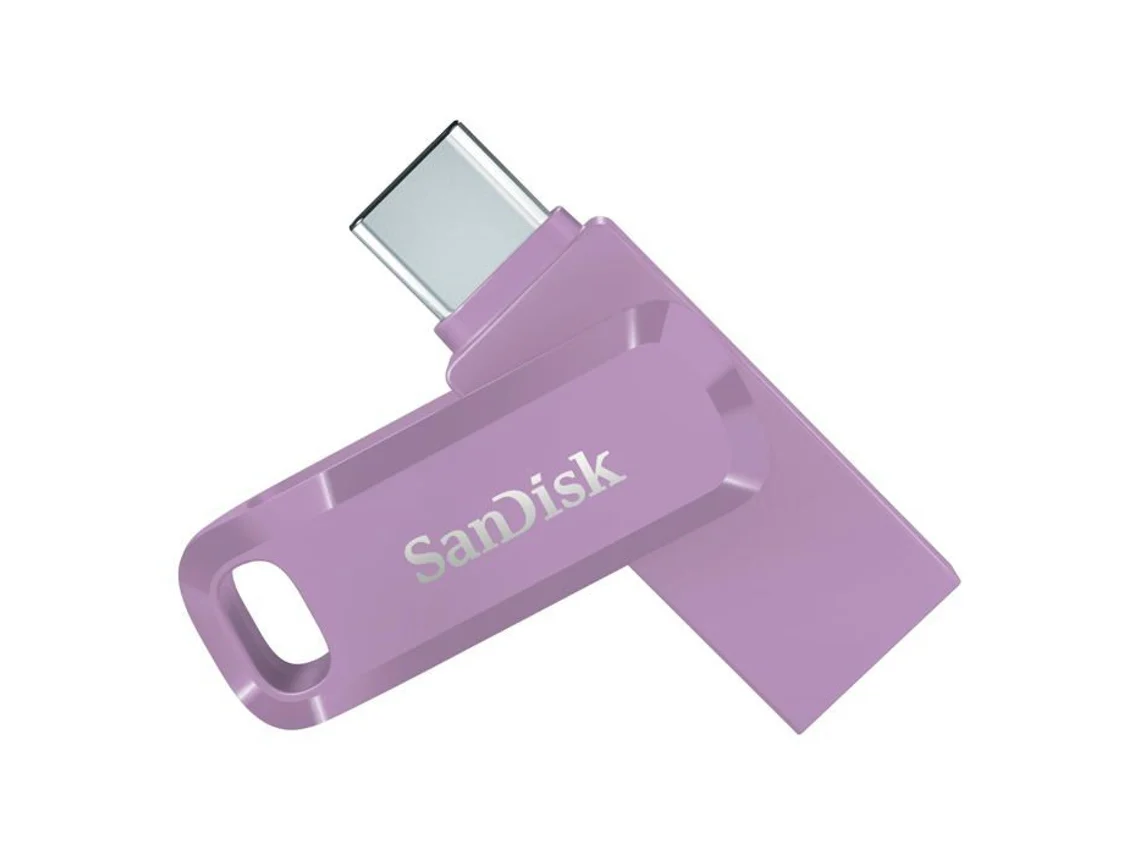 Unidad USB 3.0 SanDisk Ultra Dual Drive Go Lavanda de 128 GB y 128 GB