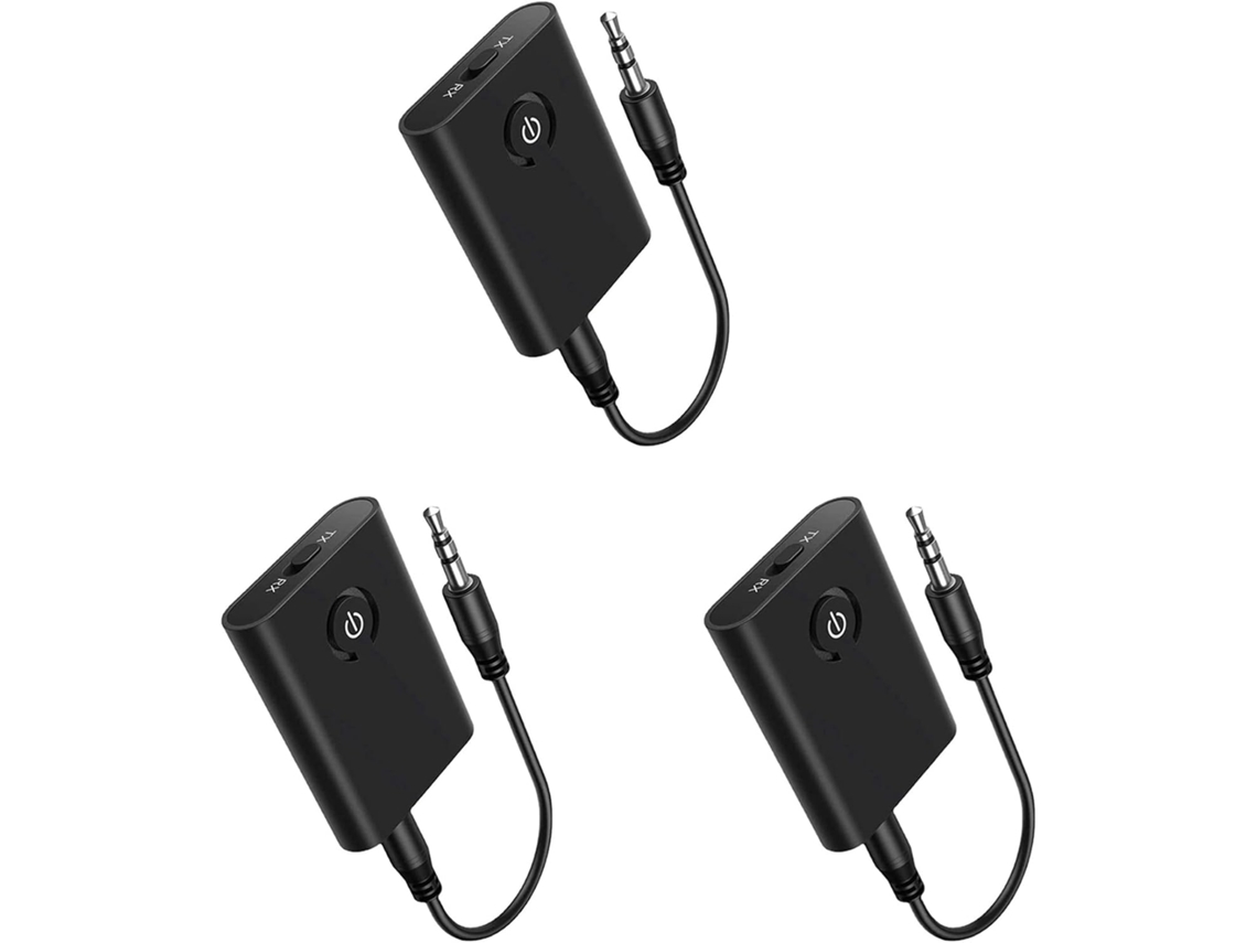 Adaptador Bluetooth 5.3 Para Avión (3 Unidades) Para 2 Auriculares Sin Conector, Mm, Transmisor-receptor