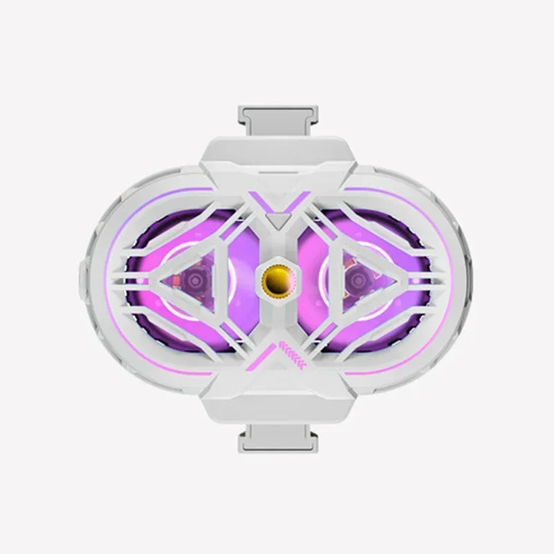 Disipador de calor para teléfono celular con ventilador de enfriamiento ajustable de 3 niveles MDUG (blanco)