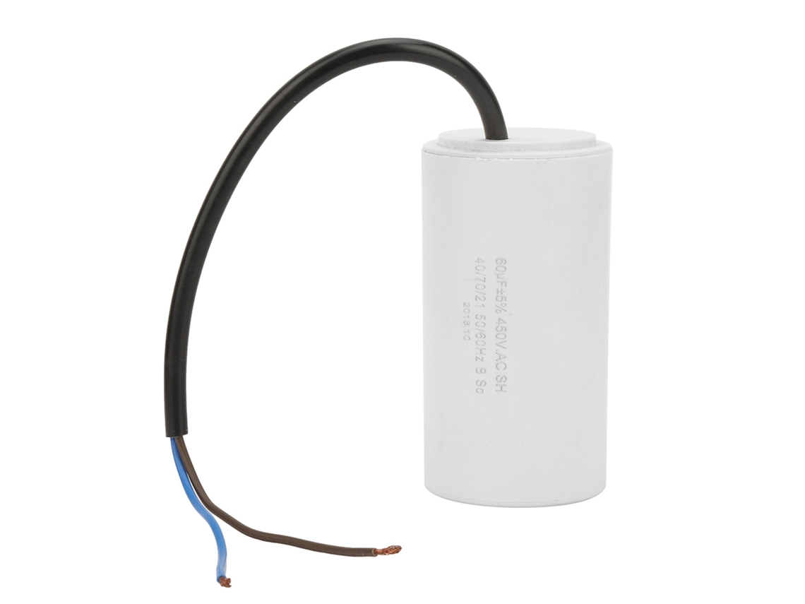 Condensador Cbb60 Para Motor, 60 Μf, 450 V, Ecológico, Para Electrodomésticos.