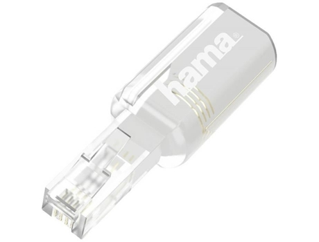 Adaptador de Teléfono HAMA Analógico Blanco Transparente