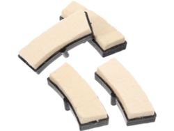 Juego de 4 pastillas de freno de fieltro para bicicletas, para uso en interiores.