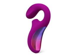 Vibrador LELO Enigma Masajeador Sónico de Doble Estimulación Rosa Profundo (Impermeable - Íntimo Con Estimulación Externa E Interna - 8 Patrones de Vibración)