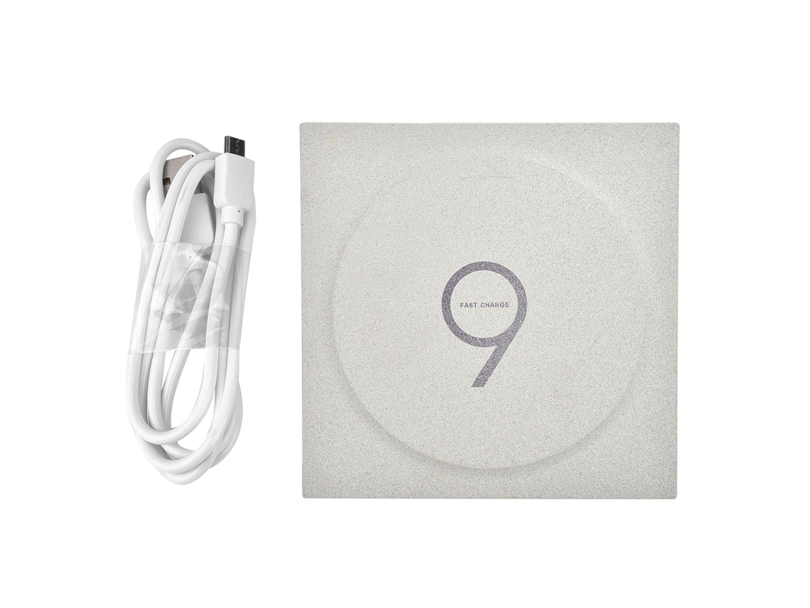 Cargador Inalámbrico 10w De Carga Rápida, Ultra Delgado Y Portátil, Base De Carga Qi