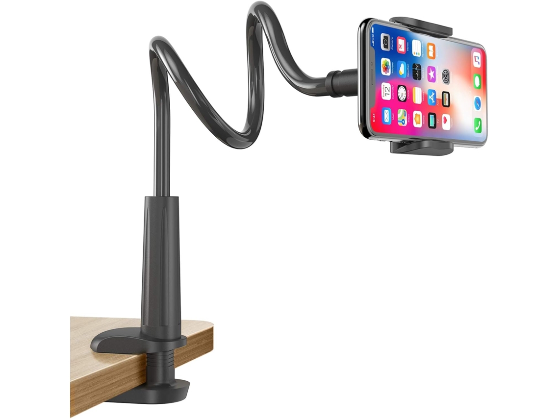 Soporte flexible para teléfono móvil (brazo largo, blanco)