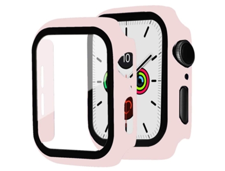 Carcasa de TPU mate antiarañazos para Apple Watch Series 4/5/6/SE/SE (2022) 44mm - rosa